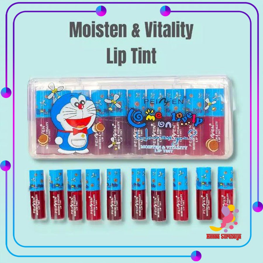 ⭐HS⭐ LIPTINT PEIYEN DORAEMON MINI