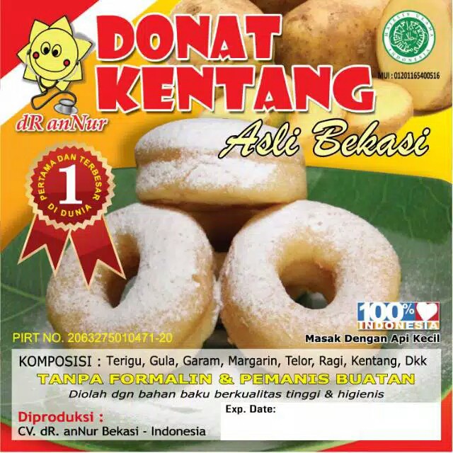 

DONUT KENTANG FROZEN ANNUR