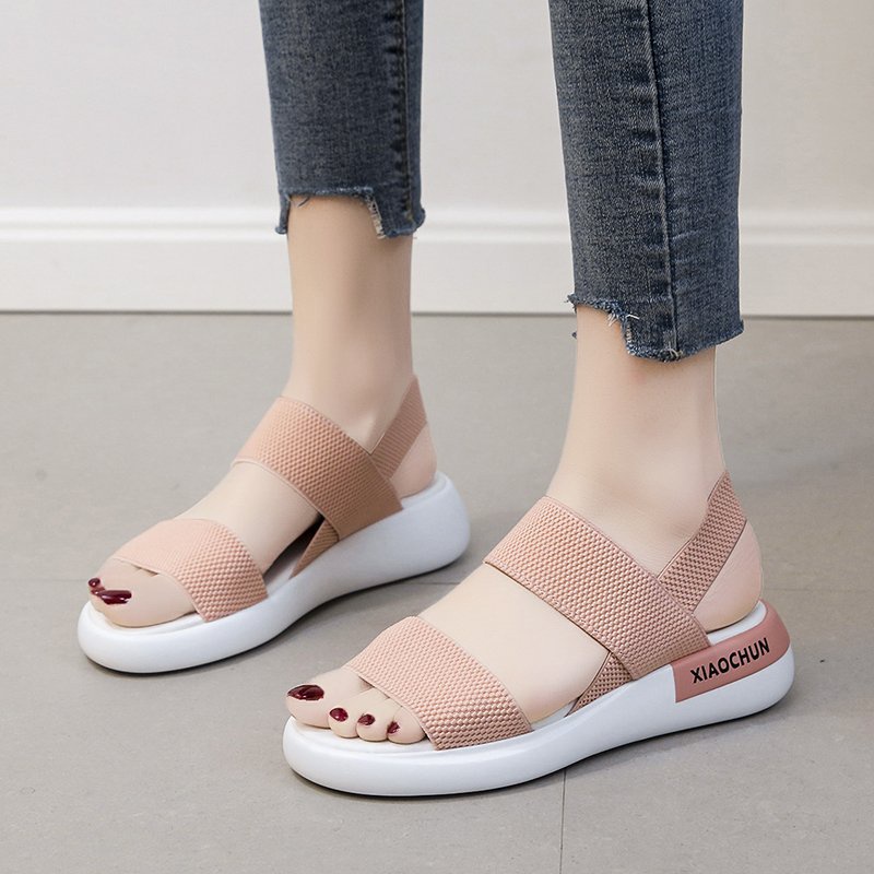 AGI3333 sandal wedges wanita import sandal tali wanita murah sandal gunung wanita kekinian cod jakarta