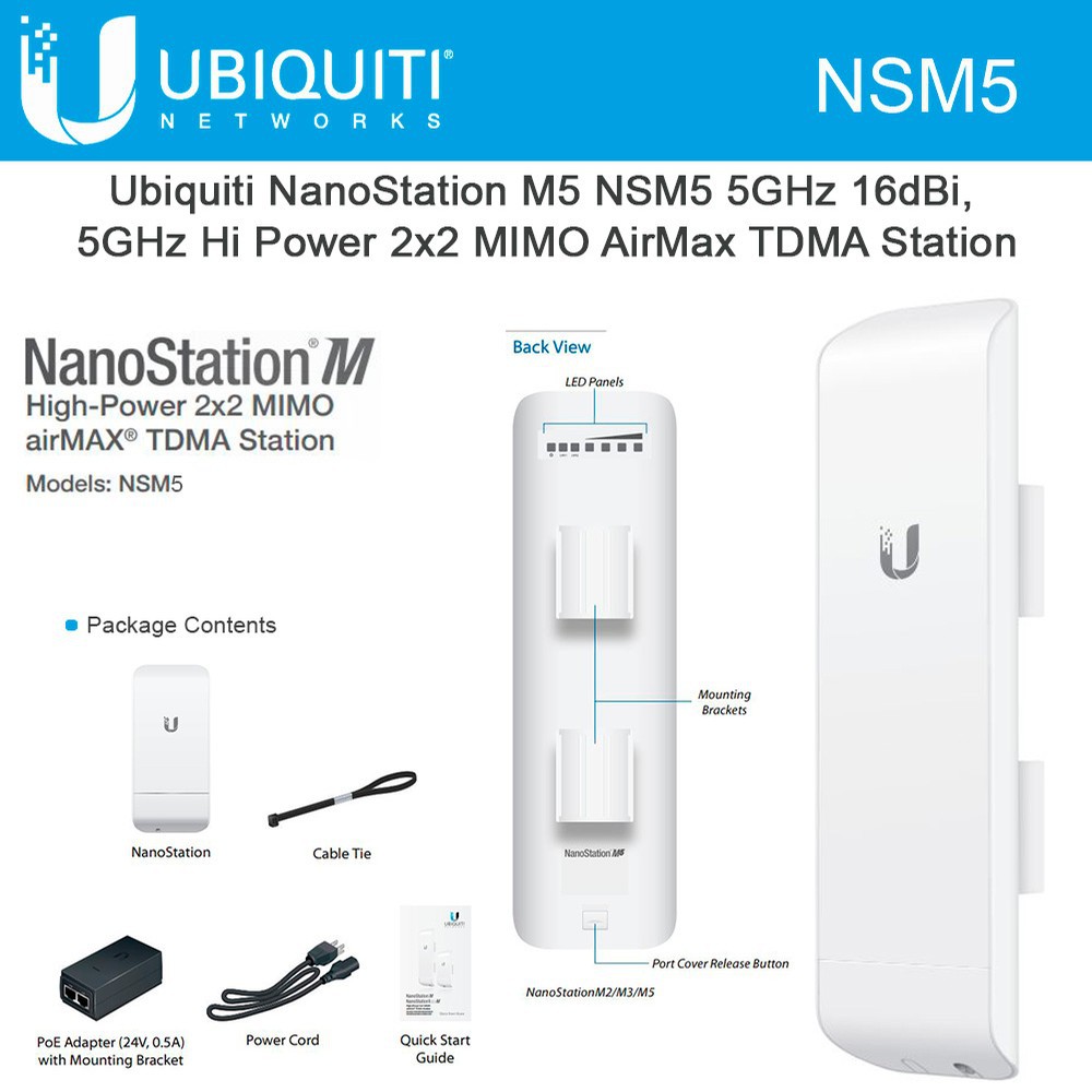 Ubiquiti NSM5 NanoStation M5 5GHz