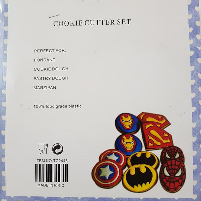 

Terjual Cookies Cutter Superman & Batman Bagus
