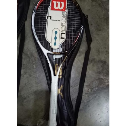 Raket Tenis Wilson Ncode + Senar + Free Tas