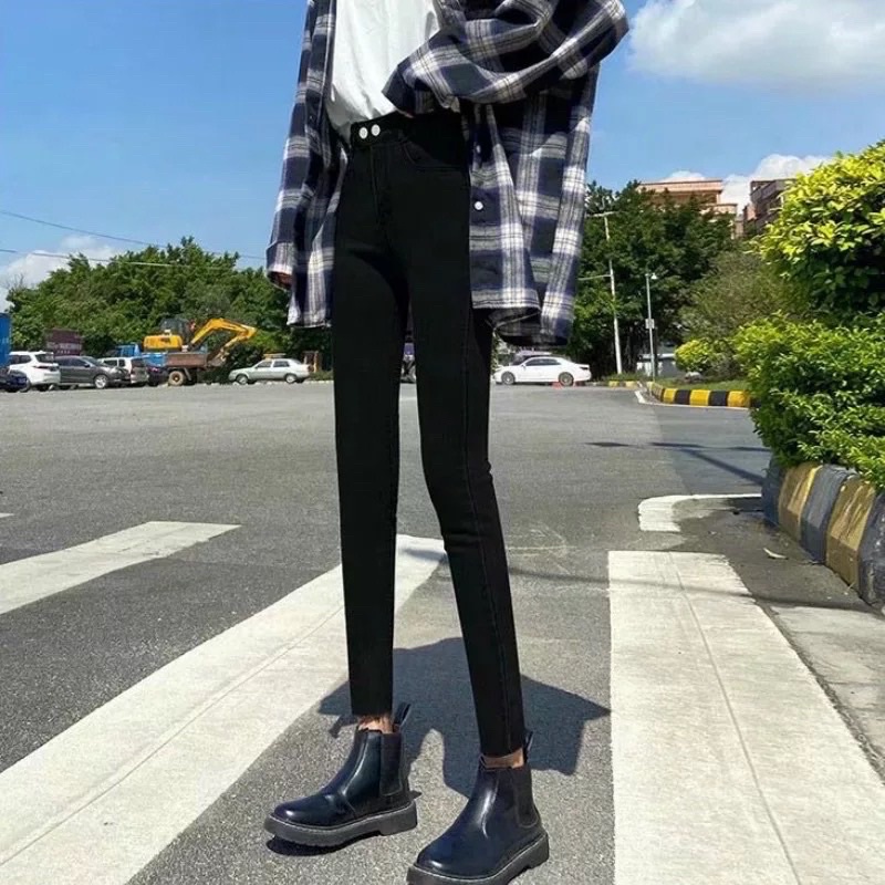 JEANS HW SKINNY PANTS IMPORT DENIM CELANA PANJANG STRECH HIGHWAIST WANITA MX887