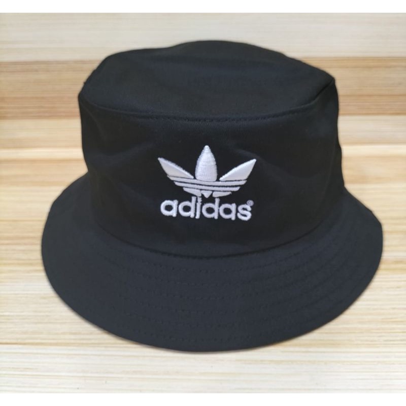 Topi Bucket Hat Adidas Hitam / Topi Kekinian Warna Hitam