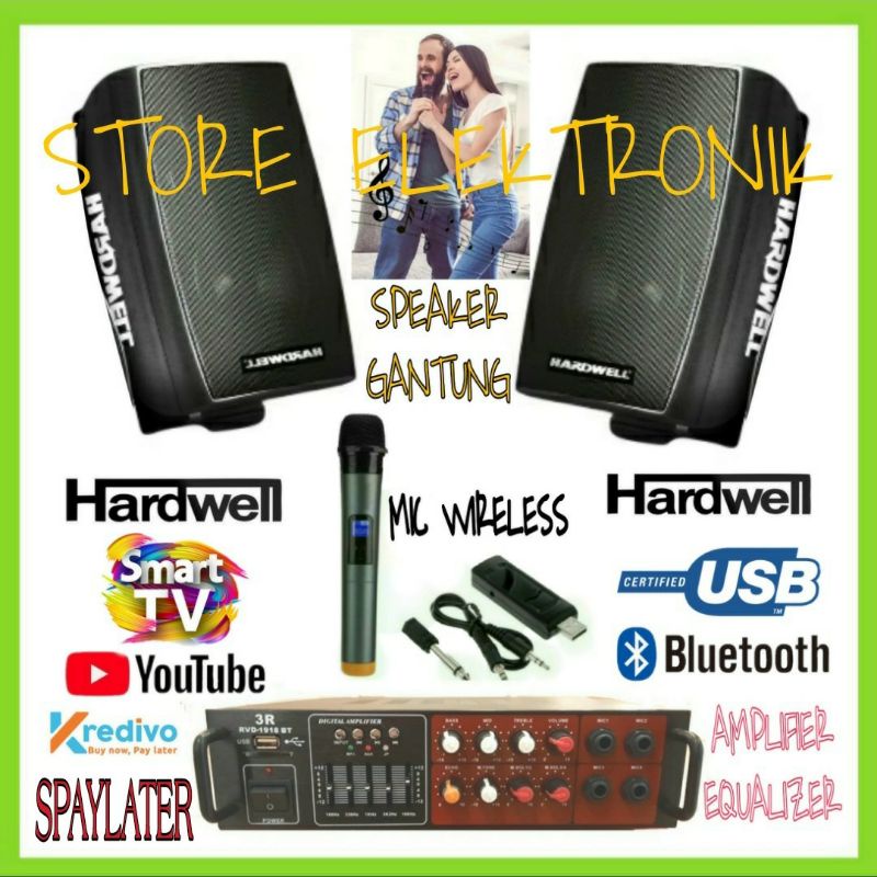 Karaoke Set Speaker Hardwell 6 Inch Ampli Bluetooth Karaoke Smart Tv Di Youtube