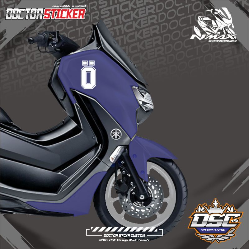 Stiker nmax cutting OHLINS O, terbaru Simpel style Stiker nmax Ohlins keren