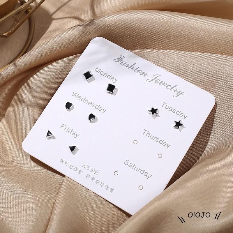 Set Anting Tusuk Silver 925 Desain Simple Hias Mutiara Untuk Wanita