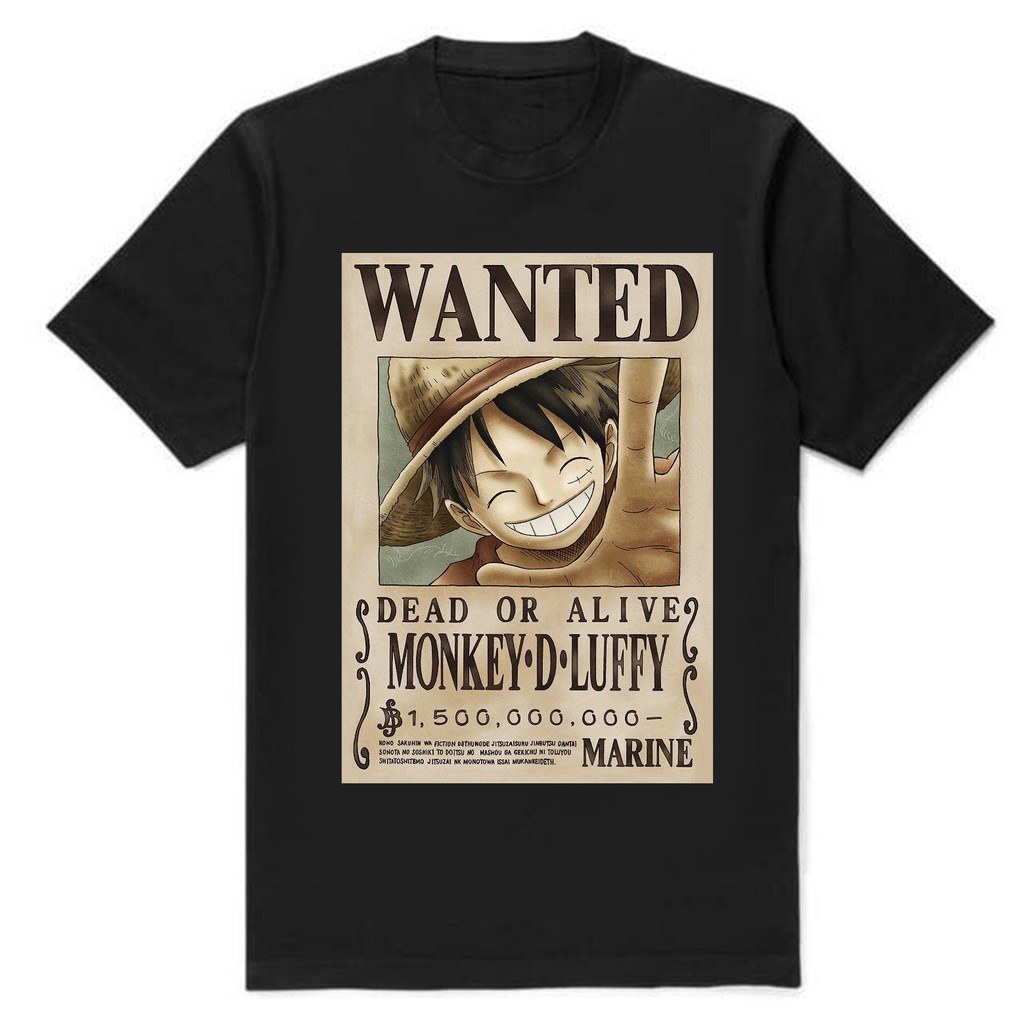 BAJU KAOS ANIME BOUNTY KRU MUGIWARA ONE PIECE DISTRO TSHIRT