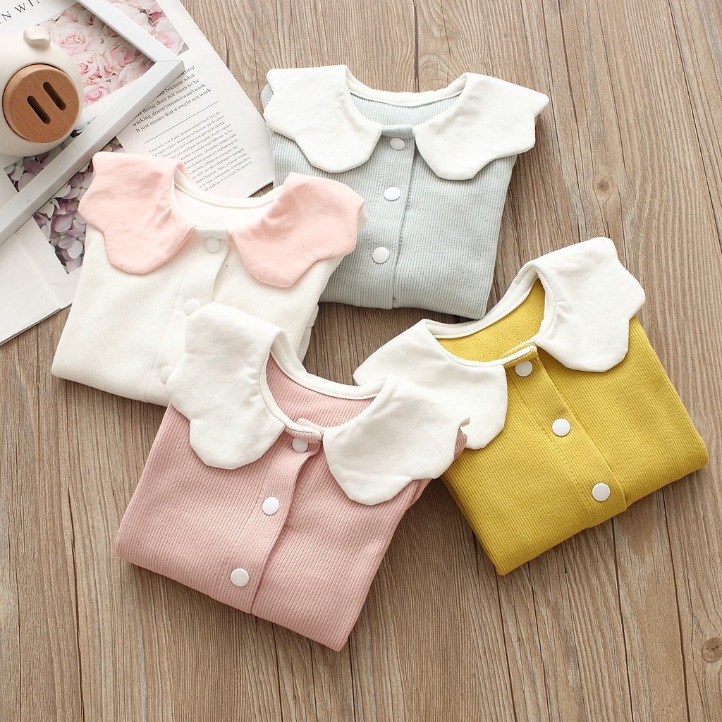0-18bln JUMPER RUFFLE BASIC BAYI | JUMPSUIT ROMPER BAJU PAKAIAN ANAK catalog YQER YB