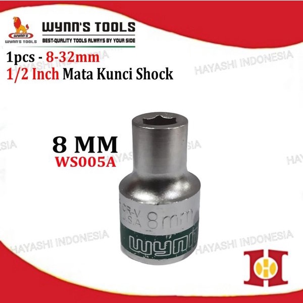 Kunci Mata Sok Sock Socket 1 Per 2 In DR 8 9 10 11 12 13 14 15 16 17 18 Mm