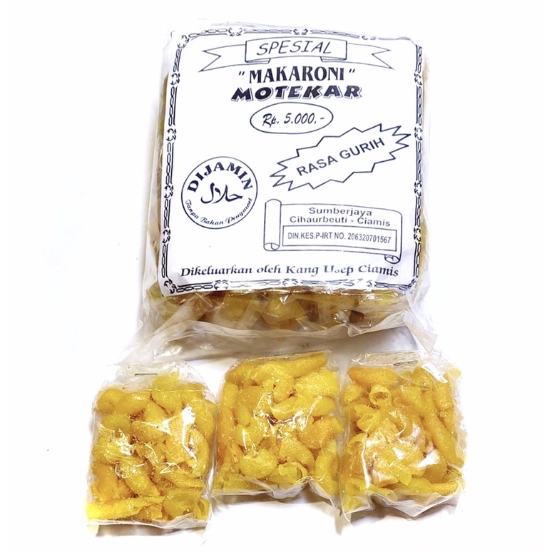 

Makroni Spesial Moteker Rasa Gurih ( 1 pak isi 10 pcs )