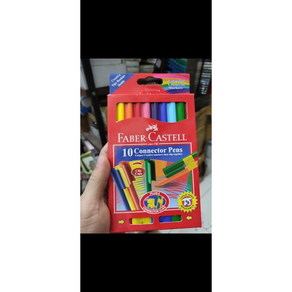 

connector pen faber castell 10 warna