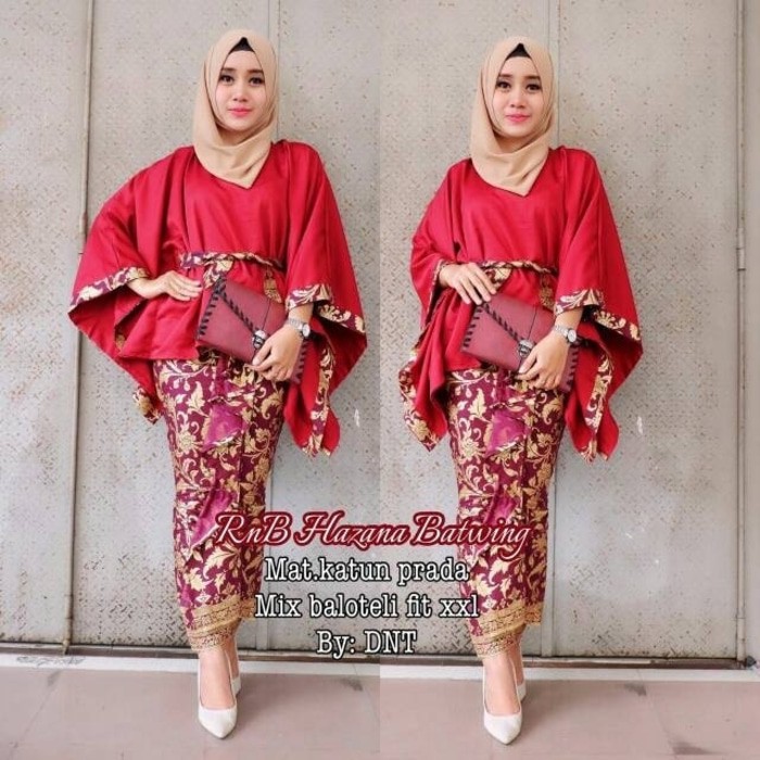 BATIK DRESS RNB HAZANA BATWING Diskon