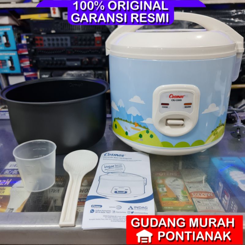 Rice cooker Cosmos crj 3305 /magic com cosmos crj 3305 desa biru