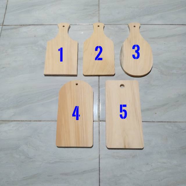 Talenan Kayu Pinus mini 23 x 12 MURAH TEBAL / Wooden Cutting Board