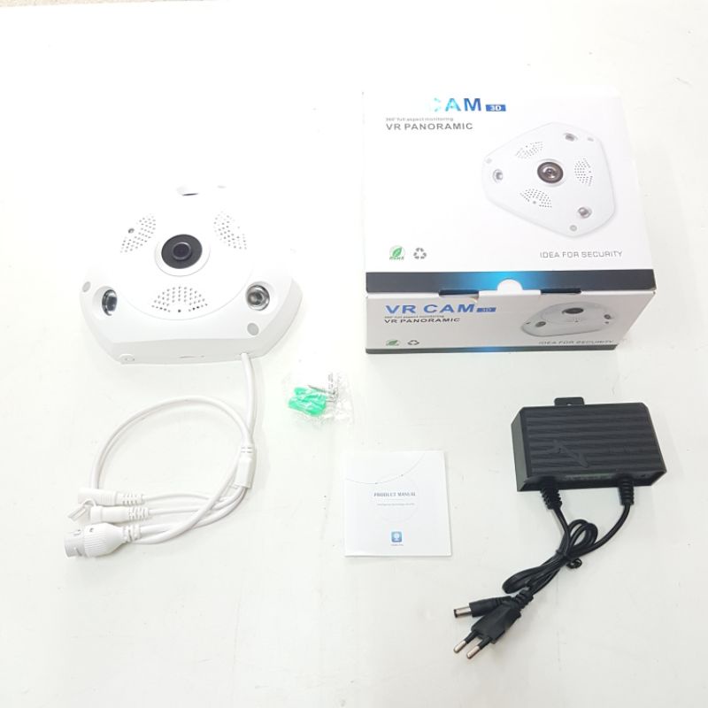 IP Camera / IP CAM VR V380  Wireless Fish Eye 360 Panoramic Lens cam