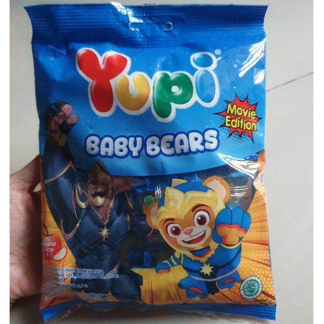 

Yupi BABY BEAR permen BERUANG TEDDY size besar 110gr