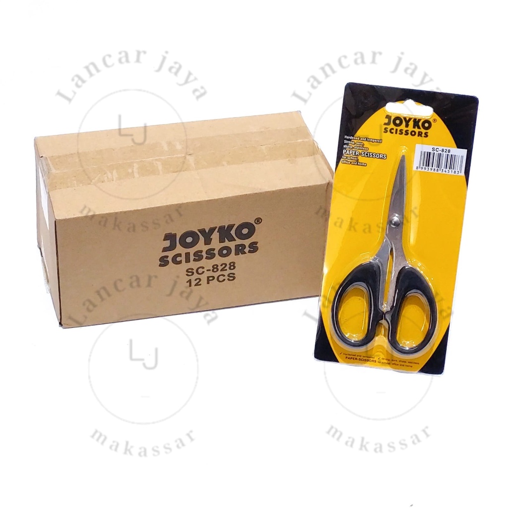 

[ 1 BOX / 12 PCS ] Scissors / Gunting Joyko SC-828