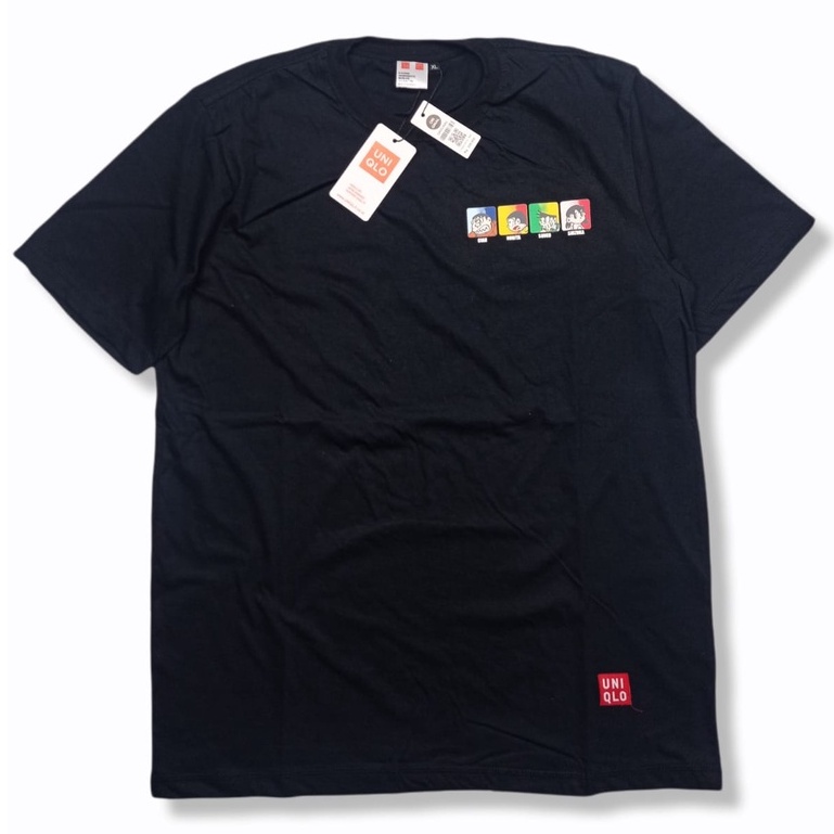 kaos distro uniqlo baju dewasa / pakaian pria wanita-doraemon