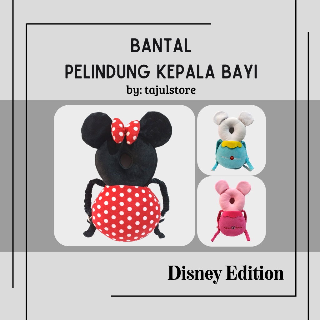 Bantal Pelindung Kepala Bayi Edisi Kartun Disney