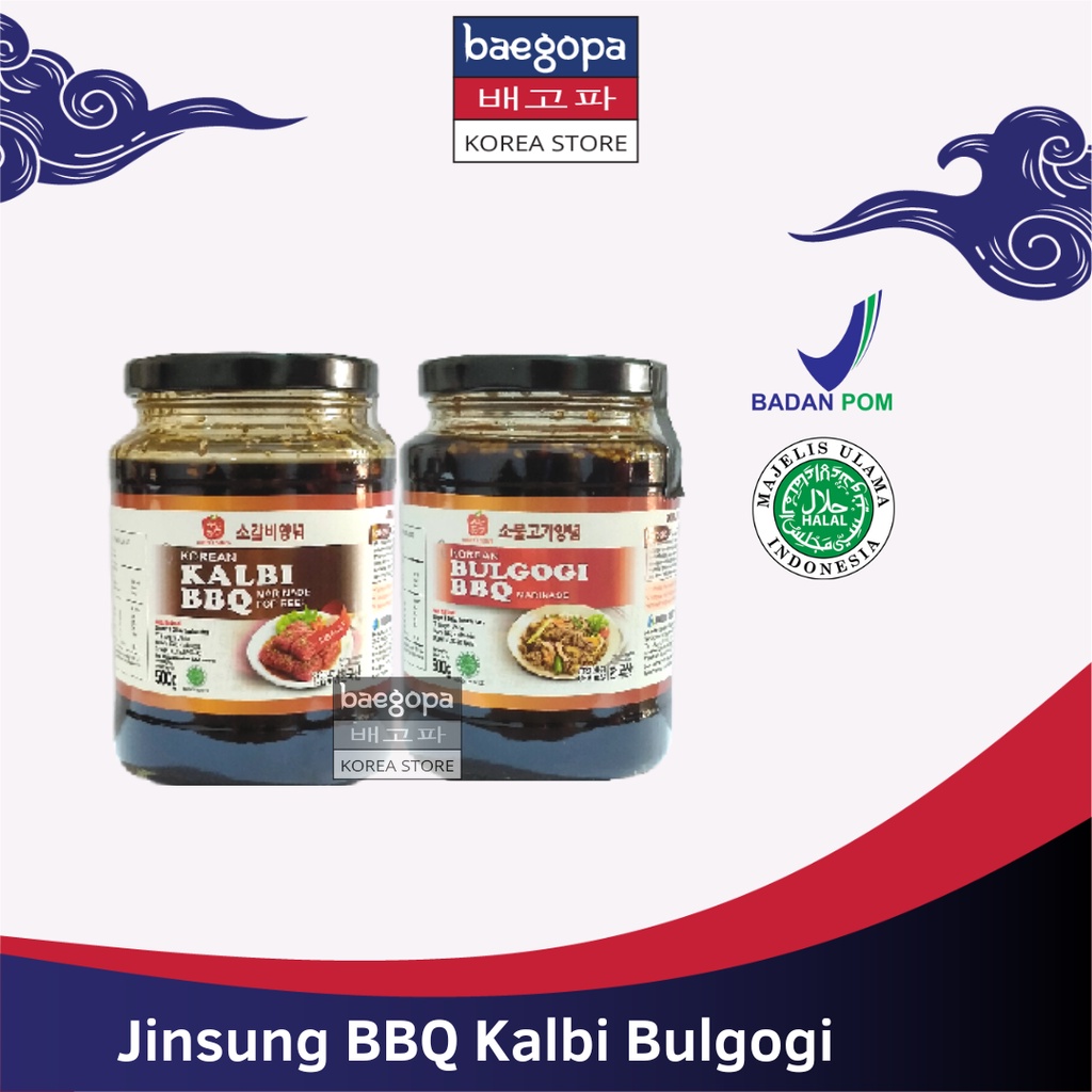 

JINSUNG BBQ Korean Kalbi & Bulgogi Marinasi Sauce 500 g / Galbi Marinadee,,