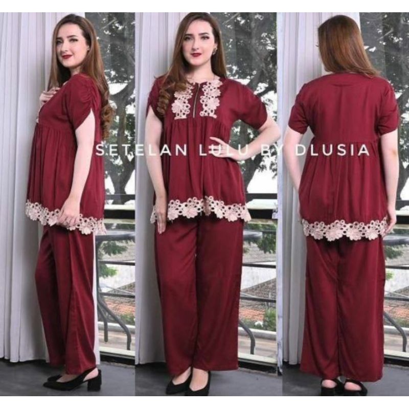 Baju Setelan CP Lulu Tidy Arab Rayon Tebal Halus Hight Quallity
