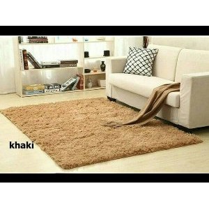 karpet lantai bulu rasfur lembut IMPORT dengan anti slip 100 x 165