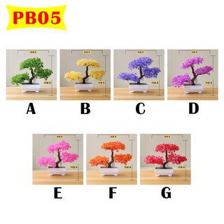 DD216 POT BUNGA Dekorasi Ornamen Tanaman HIAS plastik Pohon Bonsai Artificial Flower cantik import