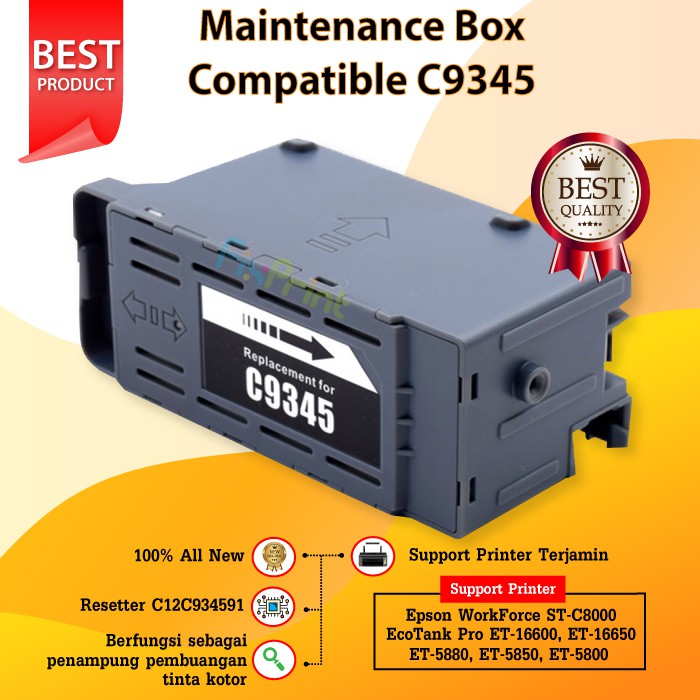 Maintenance Box Epson C9345 C12C934591 PXMB9 Reset Waste Tank Printer  L15150 L15160 M15140 L6550