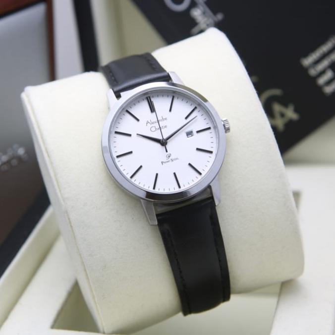 ALEXANDER CHRISTIE WANITA AC1007 / AC 1007 SILVER BLACK ORIGINAL