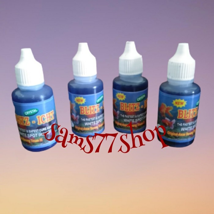 BLITZ-ICHT KECIL/ OBAT BIRU IKAN HIAS/OBAT ANTI JAMUR WHITE SPOT
