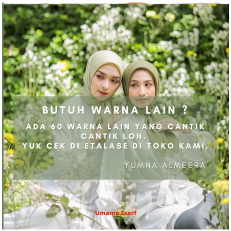 bisa COD Hijab segi empat jilbab polos VOAL UMAMA kerudung basic voal Sm 02 HITAM