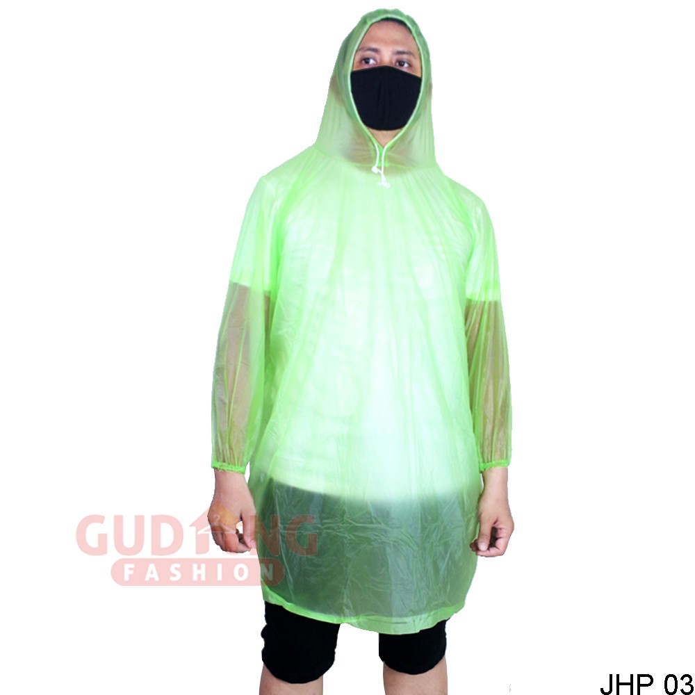 Raincoat Jas Hujan Ponco Transparan Unisex