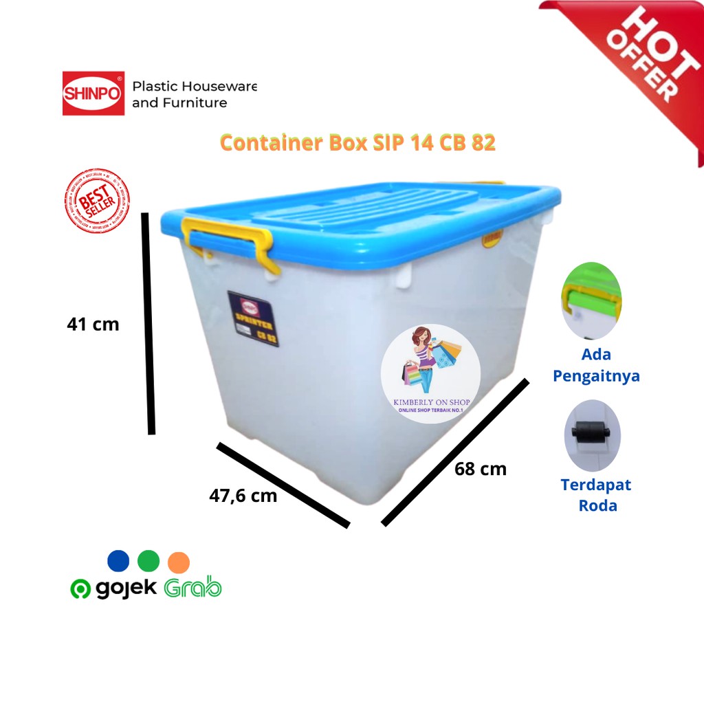 Box plastik menyimpan serbaguna container box Shinpo Sprinter CB 82