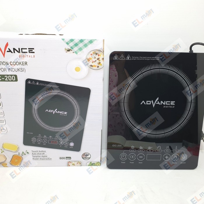 Advance Induction Cooker IDC200 Kompor Induksi 1 Tungku IDC 200 Kaca