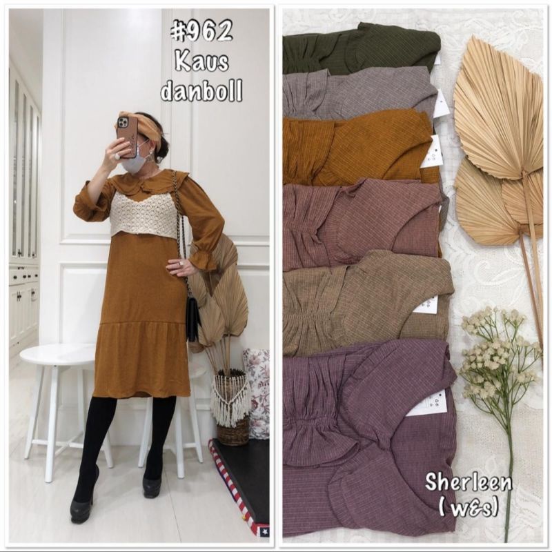 TUNIK KNIT + VEST RAJUT PREMIUM BY SHERLEEN
