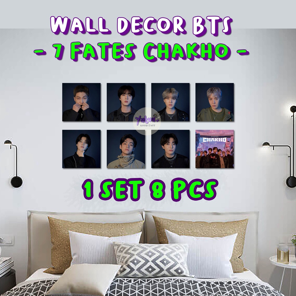 WALL DECOR 7 FATES CHAKHO Bangtan (1 SET 8 pcs ) unofficial fankit/ kpop / bangtan