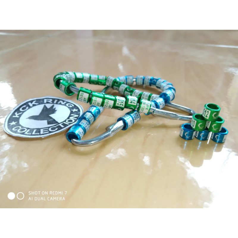 Ring burung LASER BLOK LOGO 50 Pcs