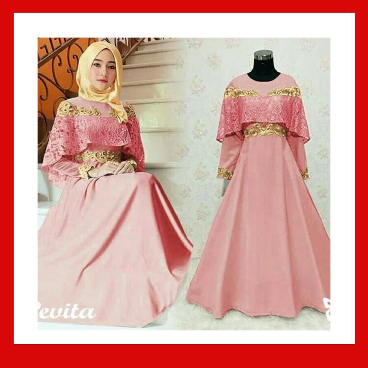 Maxi Maxi Dress Pevita Peach Terbaru