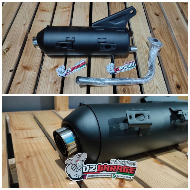 KNALPOT BEAT SCOOPY COPY CMS (LEHER STANDAR PATEN & SLIP ON) by zrc-KNALPOT