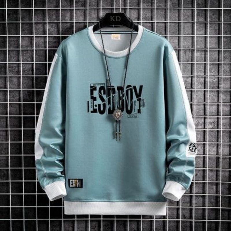 Basic esboy cowo sweater pria remaja