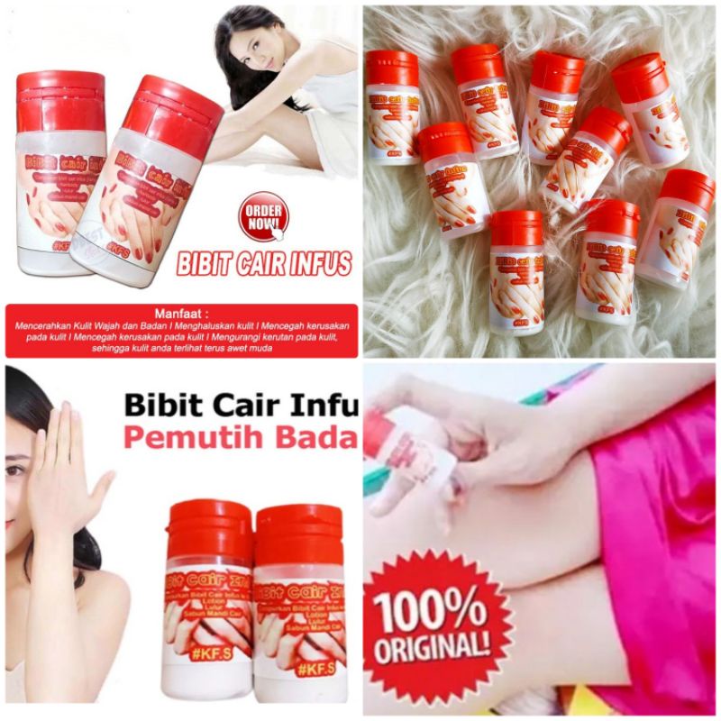 Bibit Cair Infus Pemutih Kulit Badan Original