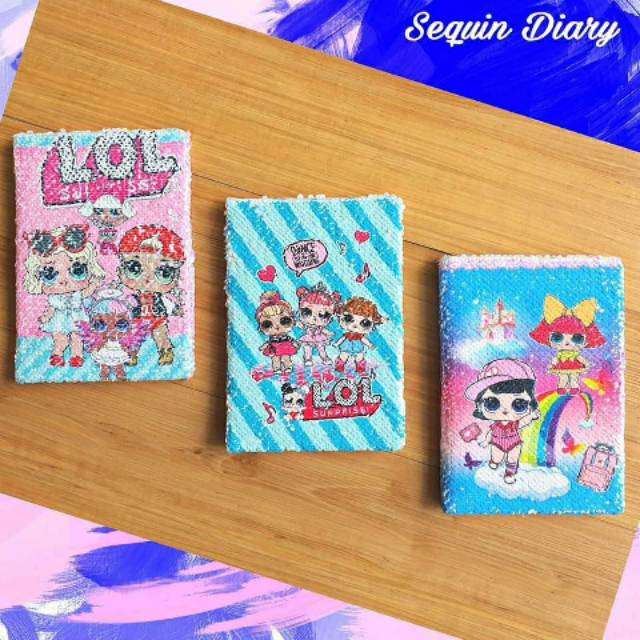 

BUKU DIARY SEQUIN LOL IMPORT