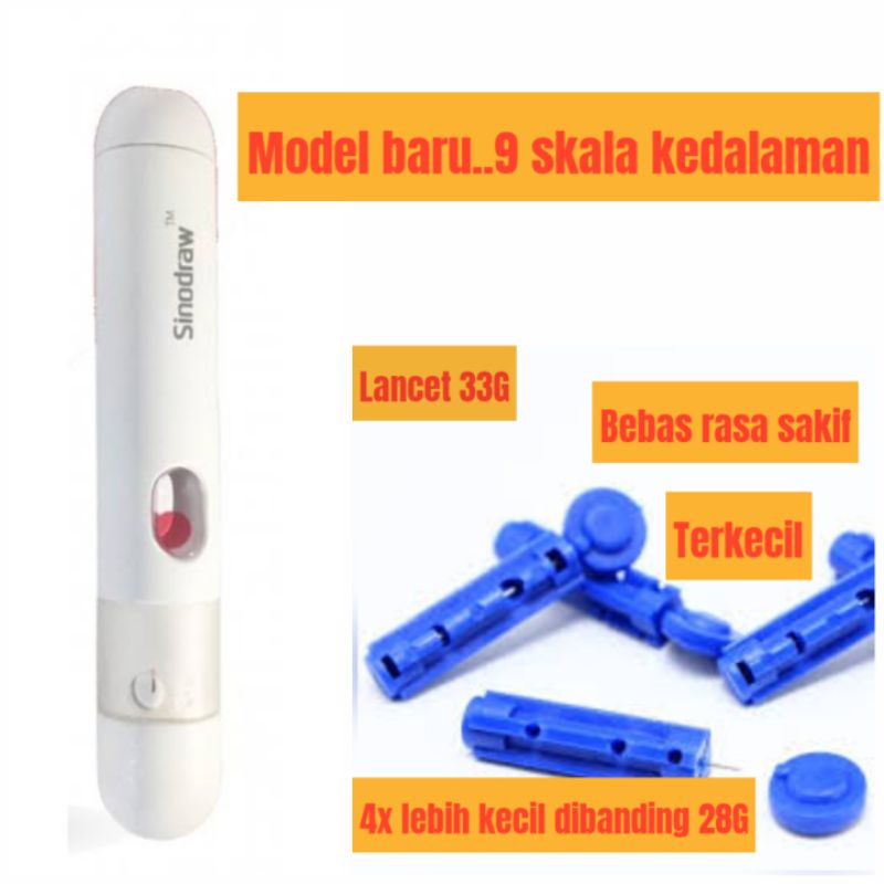 Sinocare Safe AQ Smart Paket Hemat Lengkap alat cek gula darah alat ukur gula darah Sinocare Safe Accu Sinocare Safe Accu 2 Sinocare Safe AQ UG Nesco Autoclick Easytouch Dr Gluco Oncall