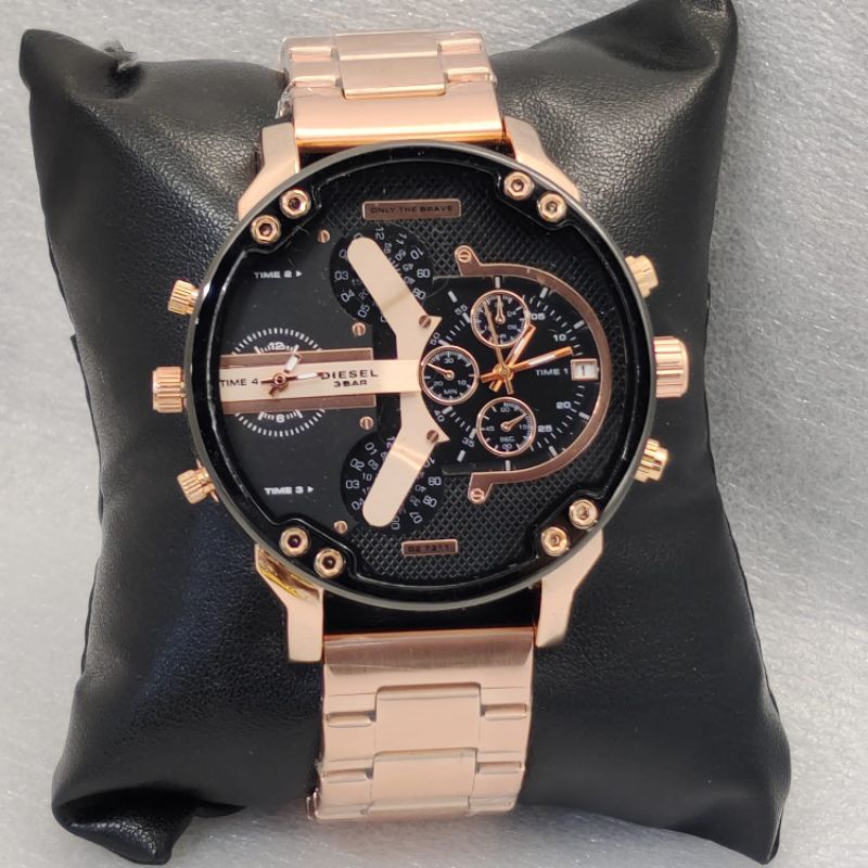 COD JAM TANGAN PRIA 2TIME RANTAI  5CM//JAM TANGAN MURAH