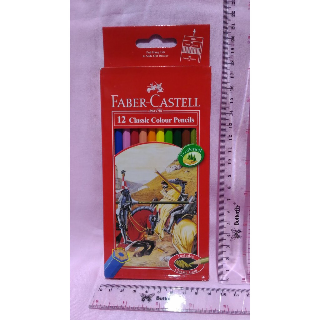 

Pensil Warna Faber Castell 12 Panjang Bagus Murah READY STOCK