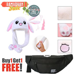  Bayar Di Tempat Topi Kelinci Rabbit Bunny Hat BTS  Tas  