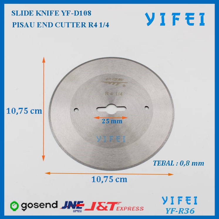 SLIDE KNIFE/BLADE YIFEI YF-R36/PISAU END CUTTER YF-D108/R4 1/4