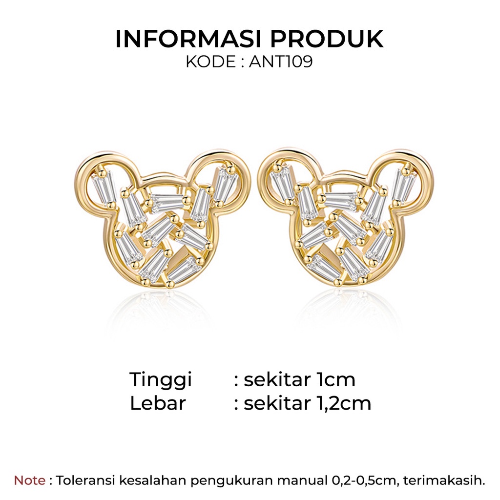 Anting Korea Perempuan Dewasa Motif Kartun Tikus Aksesoris Fashion Style Korea ANT109