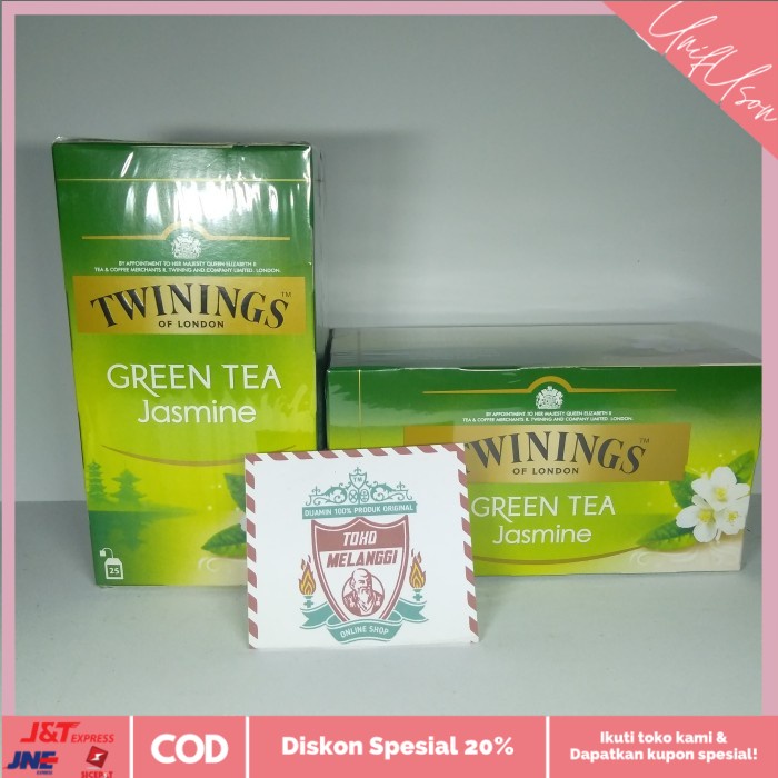 

⭐COD⭐ Twinings Tea Of London Green Tea Jasmine bag 25 pcs | Teh